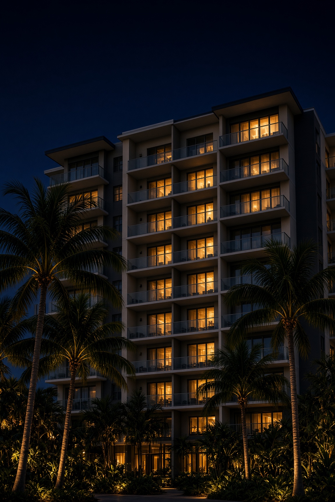 Condo buildings with shared-wall homes